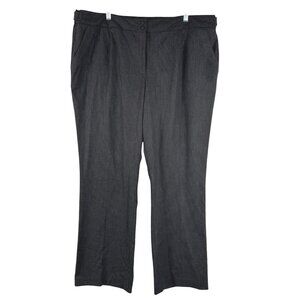 Talbots Heritage‎ Pants 20W Gray Pinstripe Striped Polyester Blend NWT PT-2550